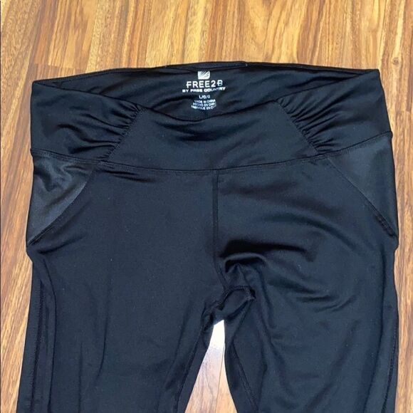 Free Country Black Workout Leggings Womens Size Large - Picture 3 of 9
